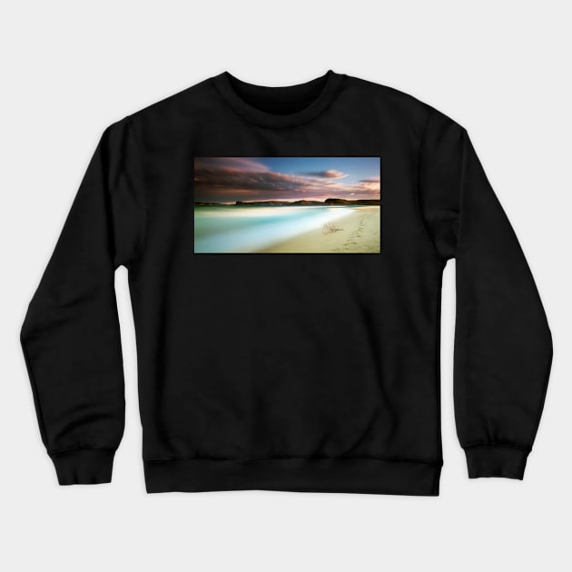 Pastel beach sunset Crewneck Sweatshirt by dags